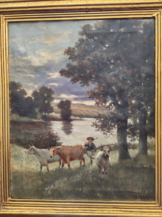 Tablou mare  Nicolae Grigorescu Barbizon, colectia Ghika, nr 14