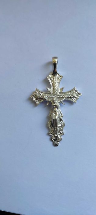 Крестик православный серебряный