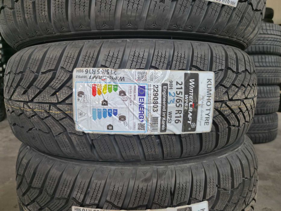 4 Anvelope M+S IARNA - 215/65/16 98H - Kumho WinterCraft WP52 - NOU - DOT 2023 !