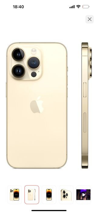 Смартфон Apple Iphone Pro max gold 256 gb.