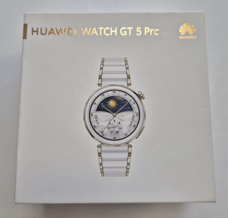 КАТО НОВ Huawei Watch GT 5 Pro Ceramic  24м. ГАРАНЦИЯ