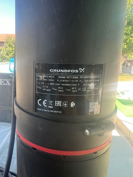 Оригинална потопяема помпа Grundfos SBA 3-45 A – перфектно състояние!