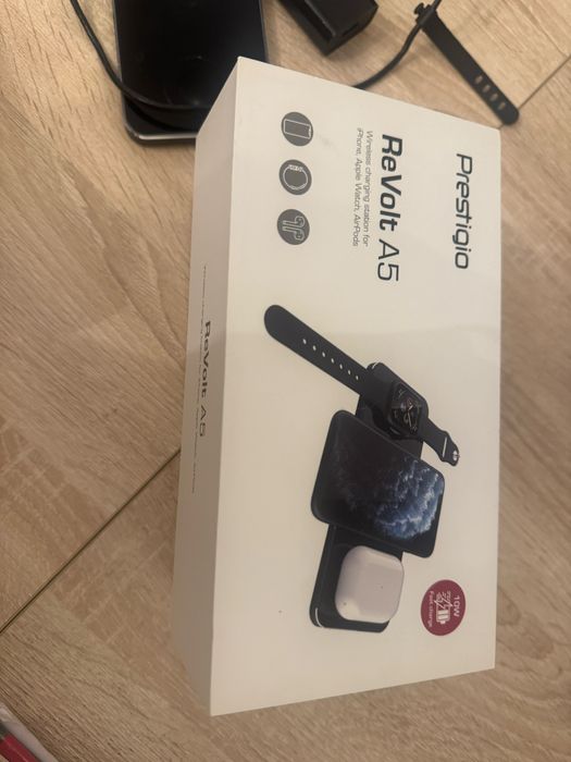 Беспроводная зарядка 3 в 1 Prestigio