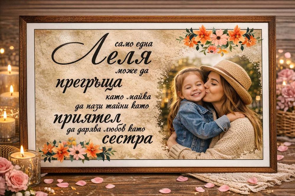 Подарък за леля – персонализирана тениска / картина / сертификат