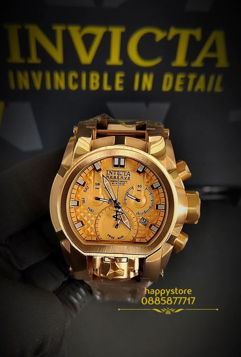 INVICTA Magnum Gold 52 mm, Инвикта нов ръчен часовник