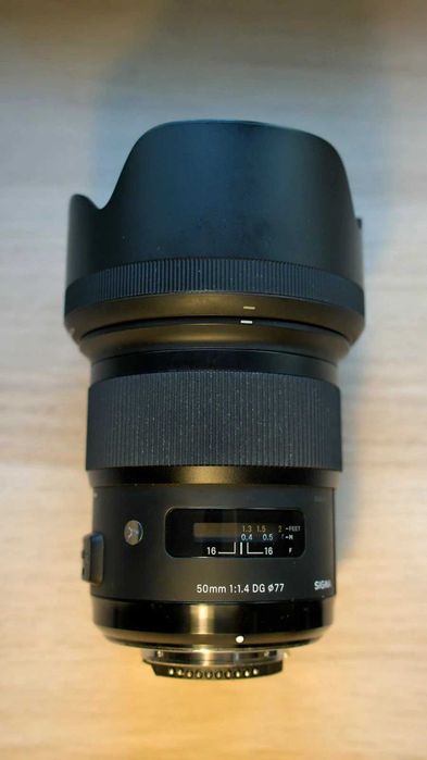 Обектив Sigma 50mm F1.4 Art DG HSM за Nikon F-mount - Като нов