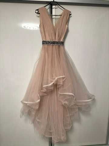 Rochie banchet roz pudrat