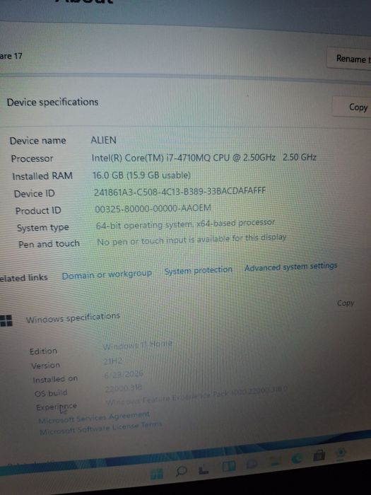 Leptop Alienware 17 gaming