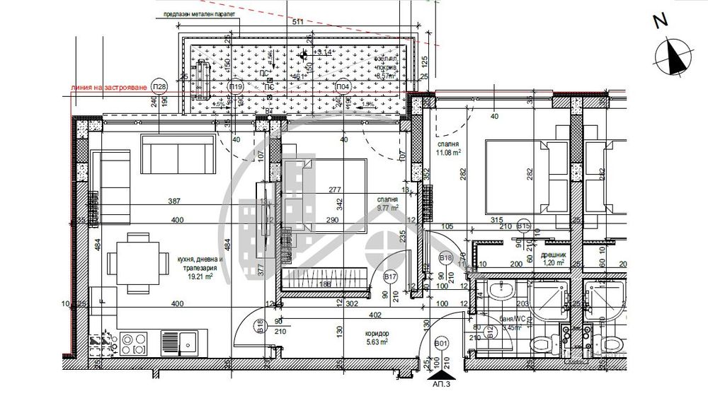 Продава се Тристаен апартамент в Варна, Аспарухово - 75 кв.м за 1327 €/кв.м - Снимка #3