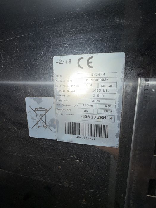 Congelator profesionar 1400 litri - 2 usi