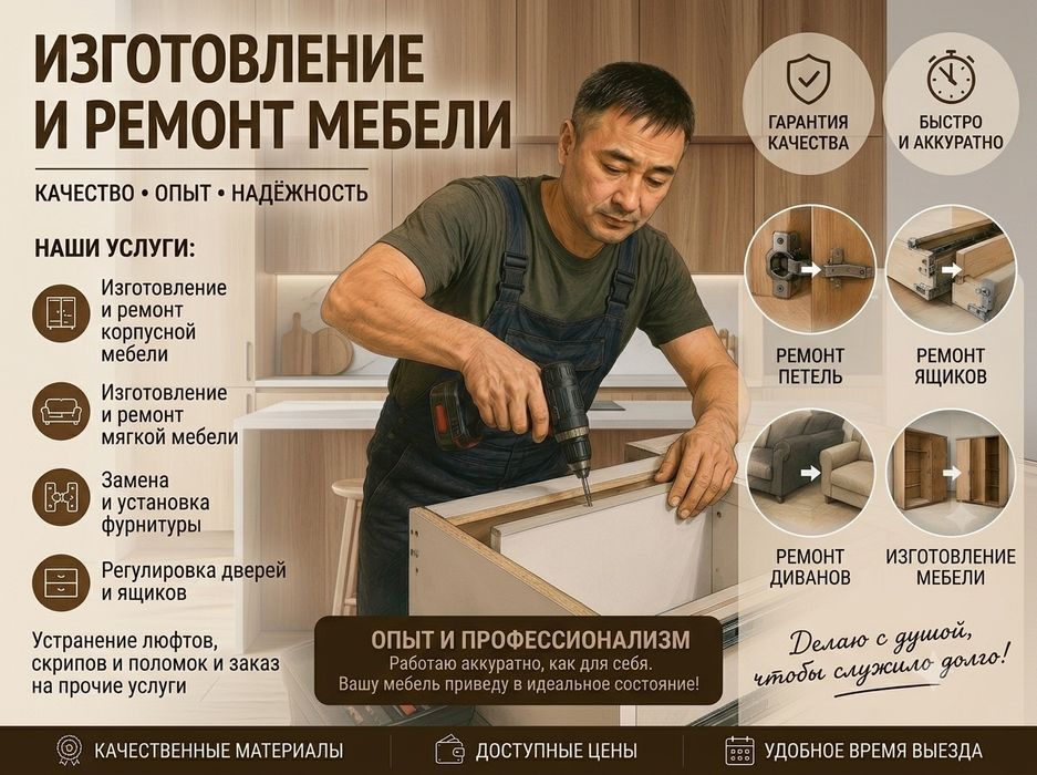 Ремонт и изготовление мебели