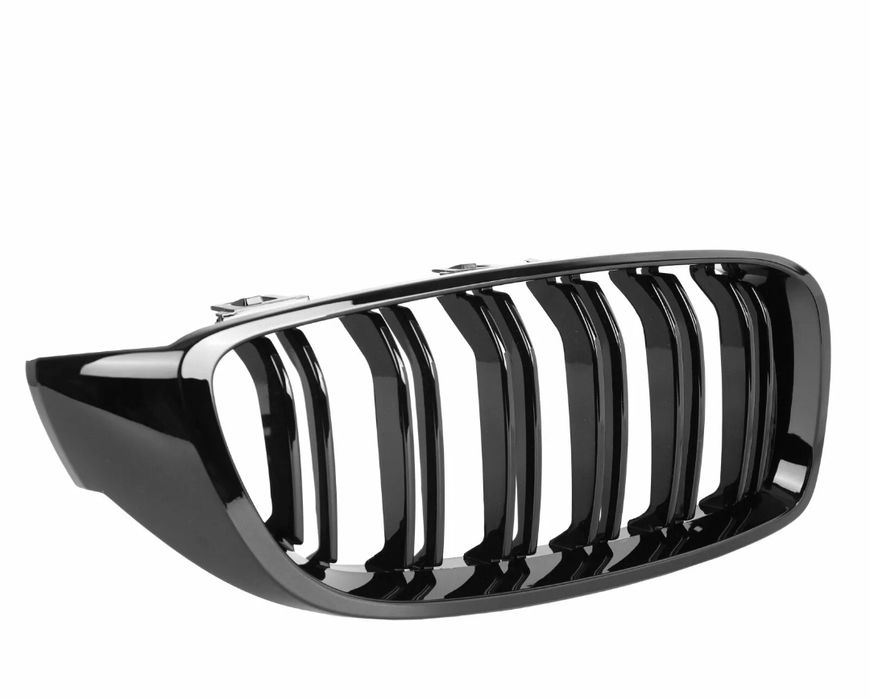 Grilă dublă / nari BMW Seria 4 F32 F33 F82 F83 – Model M  Negru Lucios