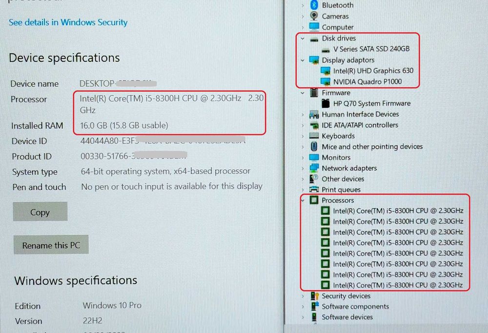 HP ZBook 17 G5/Core i5 8400H/NVIDIA P1000 4GB//16GB RAM/512GB SSD/IPS