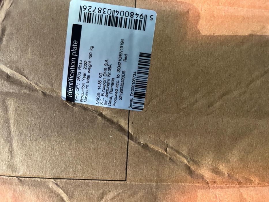 Bicicleta noua rosie