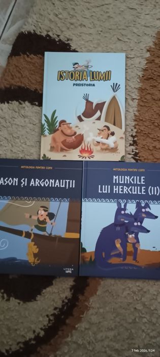 3  cărți Mitologia pentru copii si istoria lumii