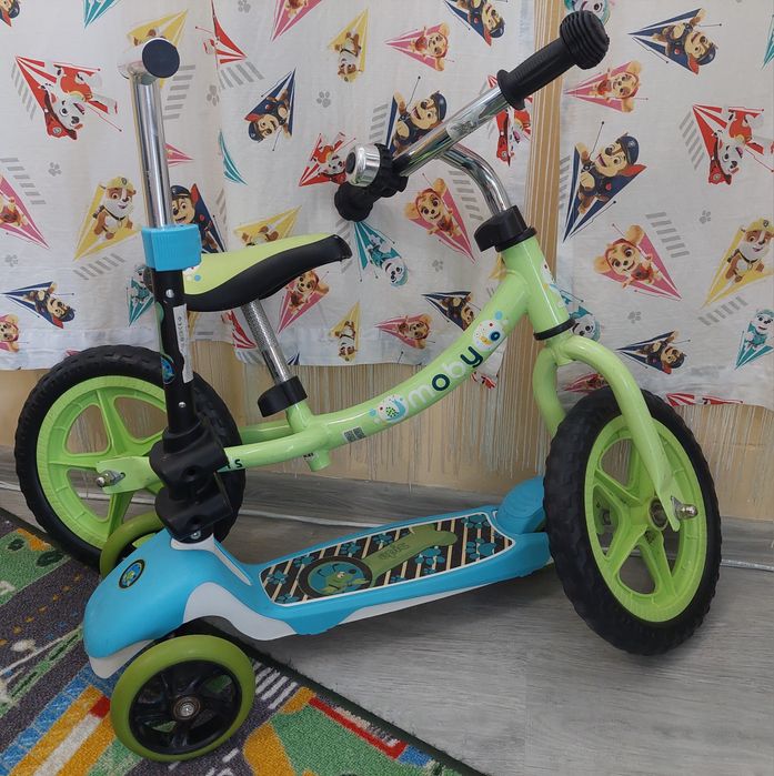 Колело за баланс и тротинетка