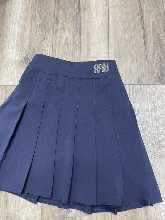 Школьная юбка синяя