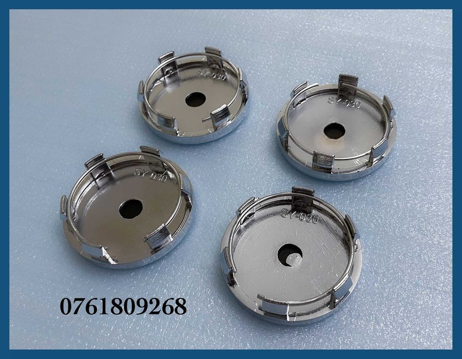 Set 4 capace crom 60mm jante aliaj aftermarket Ford