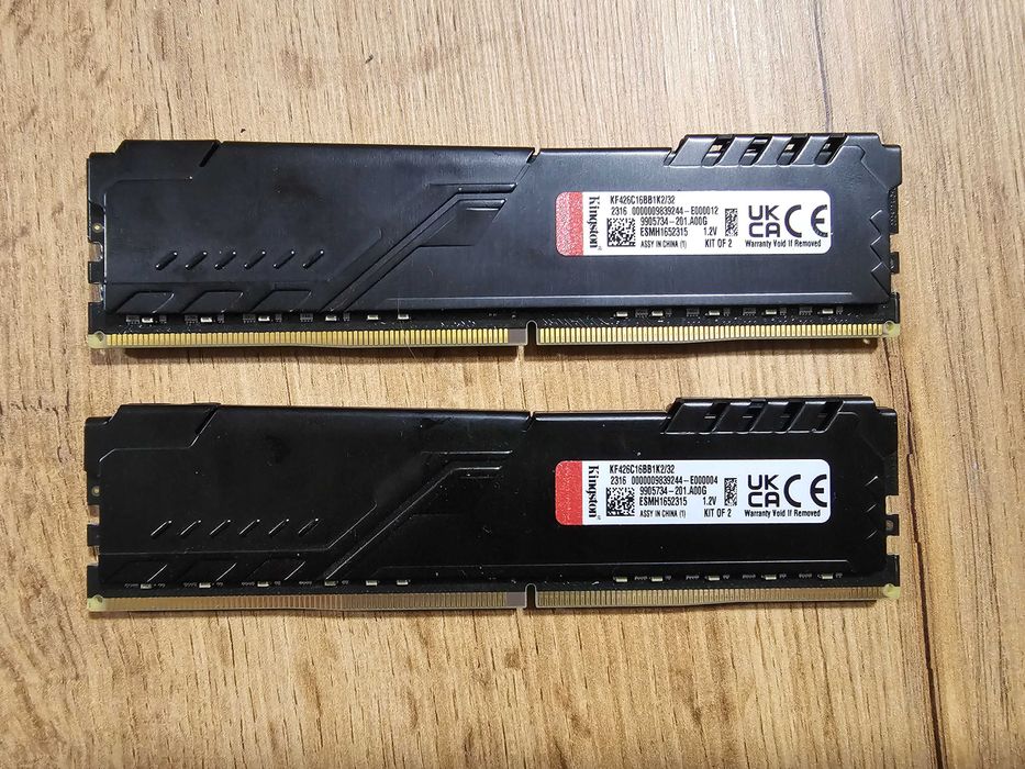 2X16GB 32GB DDR4 2666Mhz Kingston Fury Beast Black RAM памет | CL16
