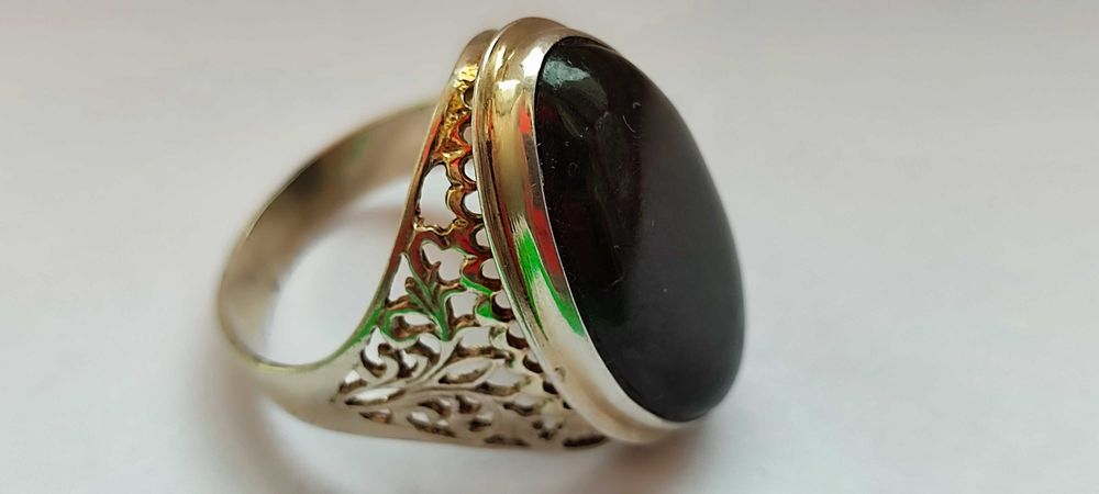 Красивое серебряное кольцо с камнем ЛАБРАДОРИТ
