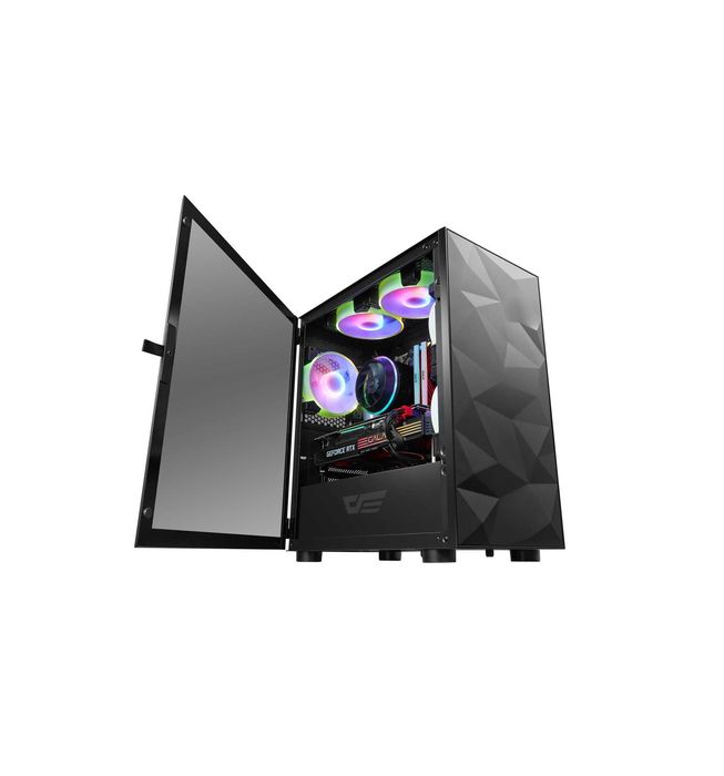 ' Корпус для ПК darkFlash DLM21 BLACK (M-ATX, Без вентиляторов)