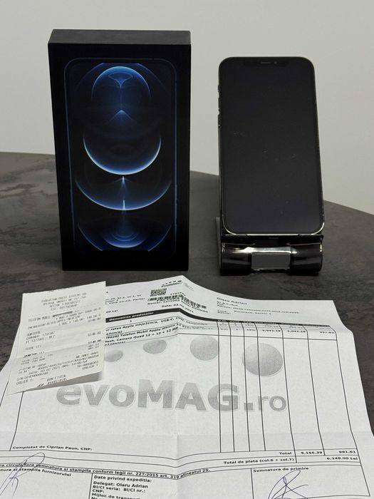 Iphone 12 Pro 128GB Pacific Blue - Neverlocked - 10/10 - Baterie 83%