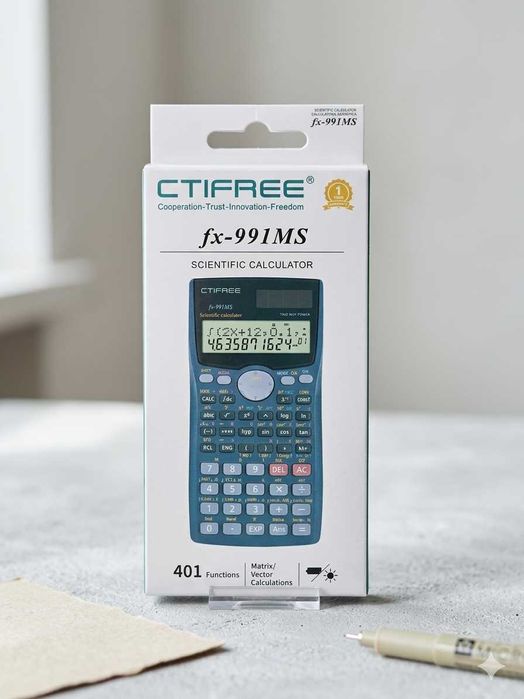 Чисто нов научен/инженерен калкулатор CTIFREE fx-991MS (401 функции)