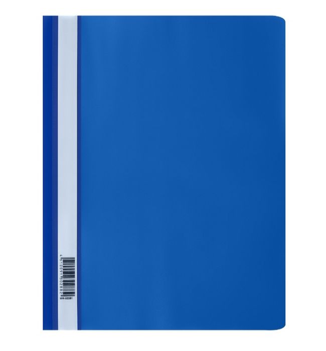 Папка-скоросшиватель пластик. BERLLINGO А4, 180мкм, синяя с прозр. вер