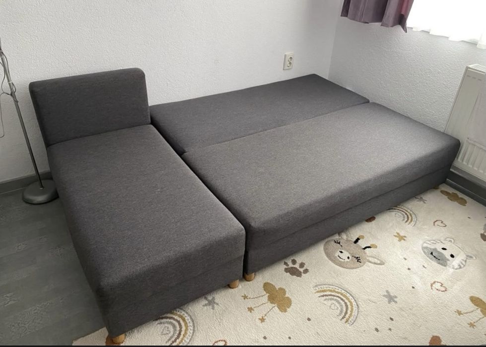 Canapea tip L extensibil