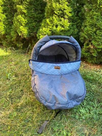 Бебешка количка 3в1 Lorelli Mia Light&Dark Blue