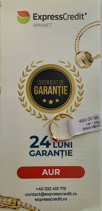 Inel Aur 14K 1.02g (AG35 B:35820.8) Garantie 2 Ani!