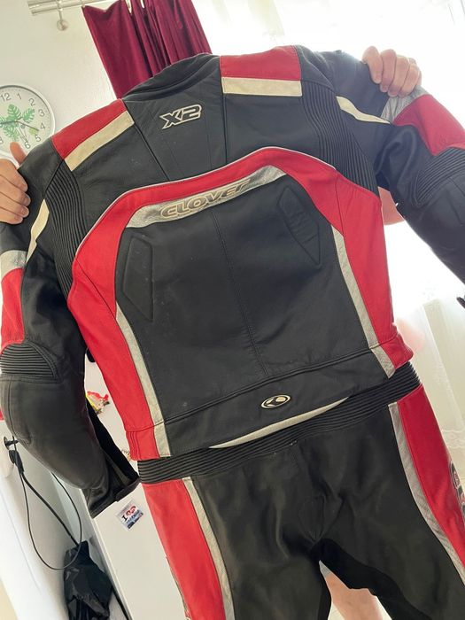 Costum moto piele 2 piese