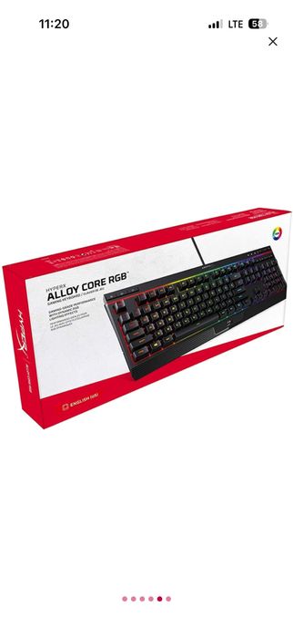 Tastatura Gaming HyperX Alloy Core RGB, USB, Layout US, negru