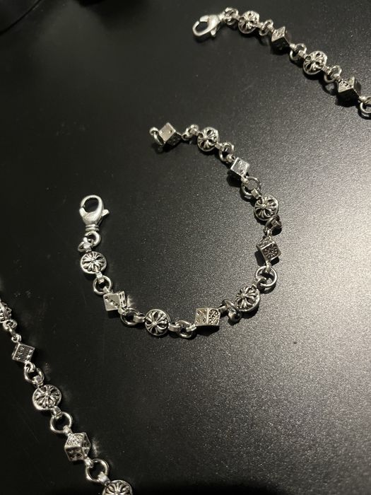Bratara Chrome Hearts Silver Dice