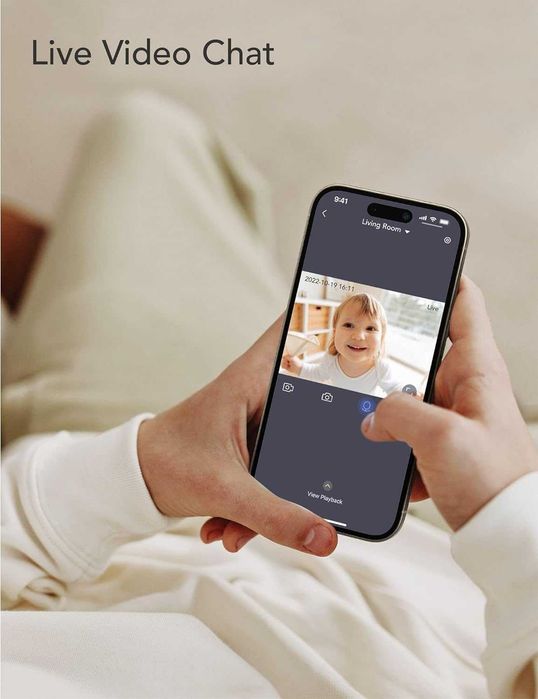 nooie Бебефон камера с аудио и специализирано безплатно приложение