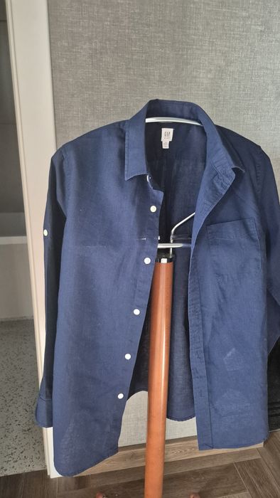 Рубашка лен  новая на 10-12 л