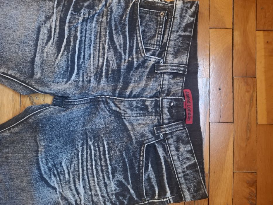 Jaded London Black Bootcut Drift Jeans