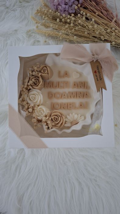 Cadou special-aranjament din ceară de soia parfumată-produs handmade