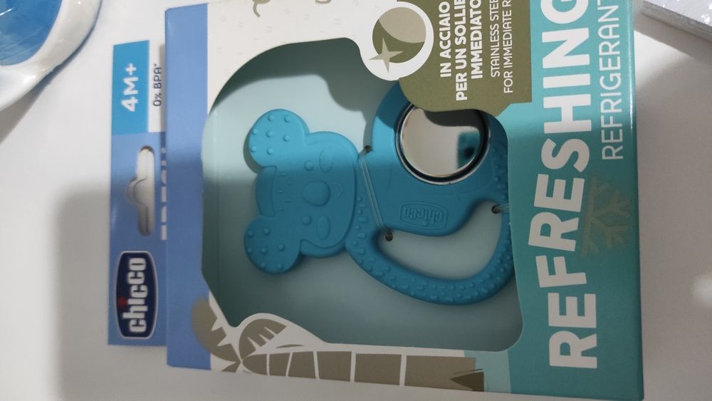 Лот сет боди, чаша, лигавник, гризалка и рамка за момченце