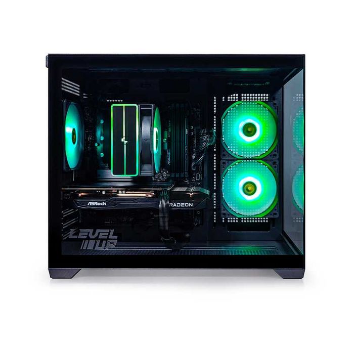 НОВ Гейминг компютър LEVEL UP QUARTZ AMD RYZEN 5 7500F,RADEON RX 7600, RAM 16 GB,ГАРАНЦИЯ
