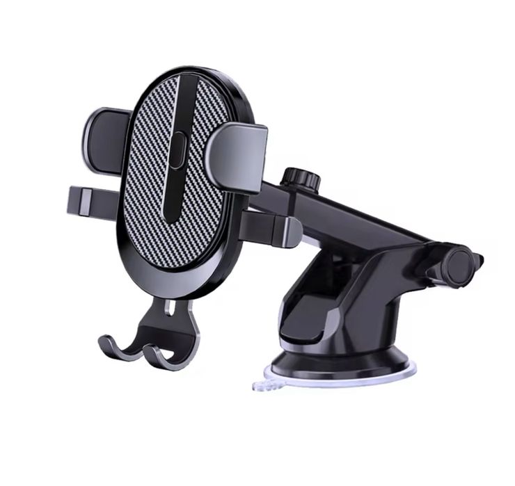 Suport Telefon Dubla Prindere Ventuza cu Brat si Prindere Grila