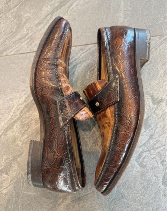 Mocasini Harris Firenze din piele exotică, mărimea 41