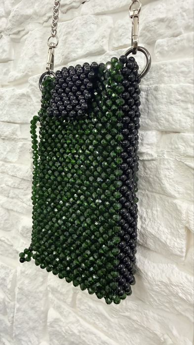 Geanta cristale si margele pentru telefon