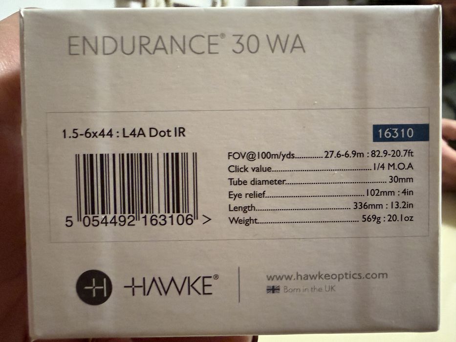 Luneta Hawke Endurance WA 1,5-6×44 L4A/IR/30MM