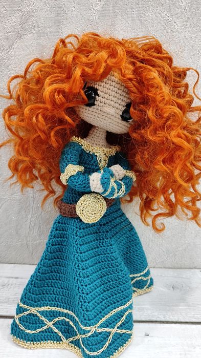 Кукла вязаная  Принцесса Мерида