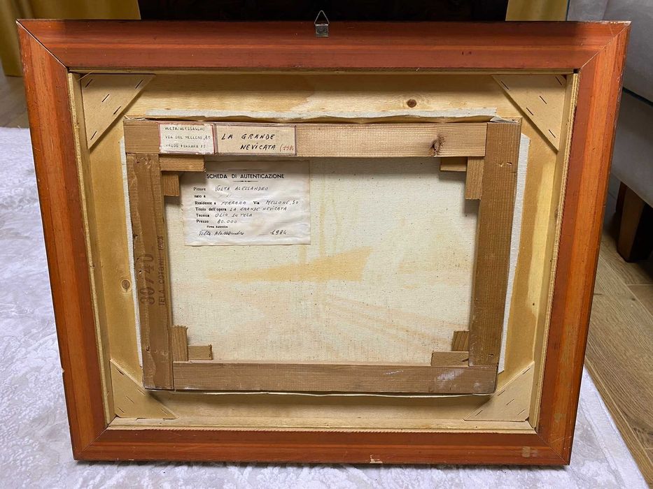 Tablou "La grande nevicata (Zapada mare)" - pictura pe panza