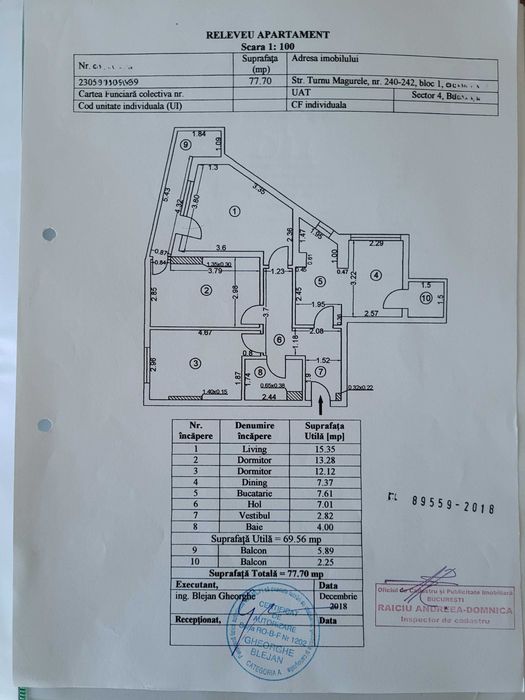Inchiriez apartament 3 camere Aparatorii patriei