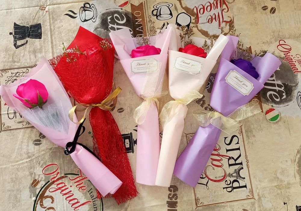 Цветы из мыло подарки