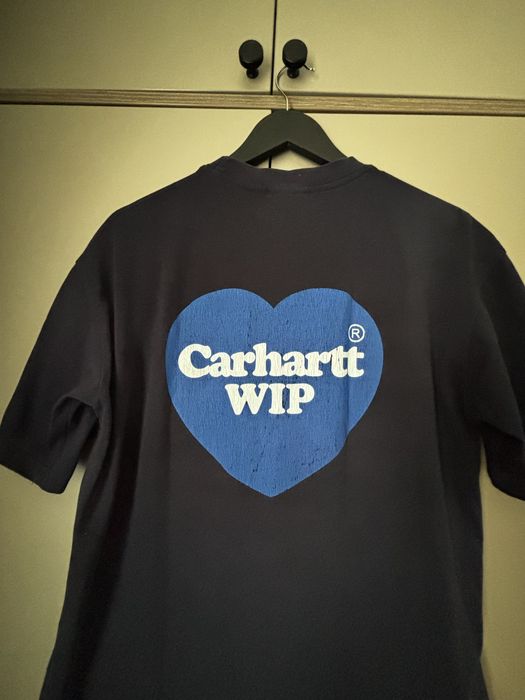 Carhartt WIP Heart Logo T-Shirt Navy XL, negociabil