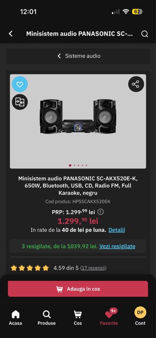 Sistem Panasonic SC-AKX520E